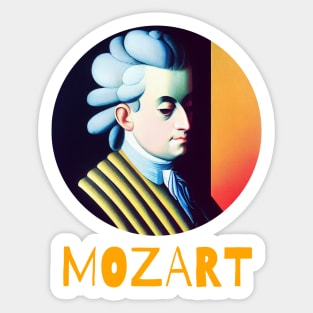 W A Mozart Sticker